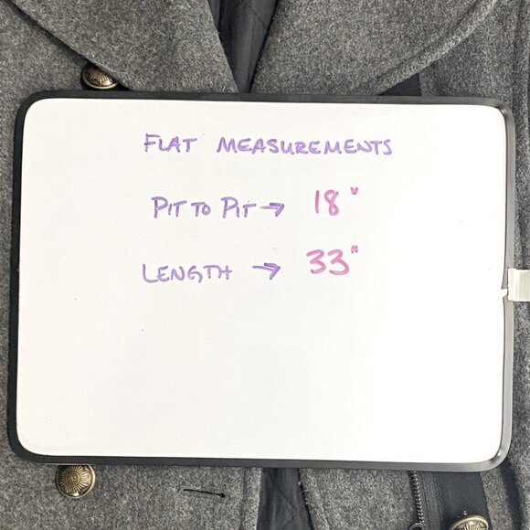 Aritzia Community Grey Re Processed Wool Pea Coat S - Picture 7 of 14